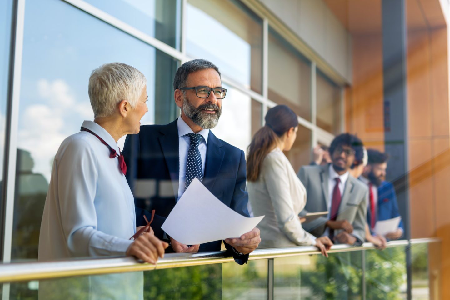 Corporate business team and manager in a meeting